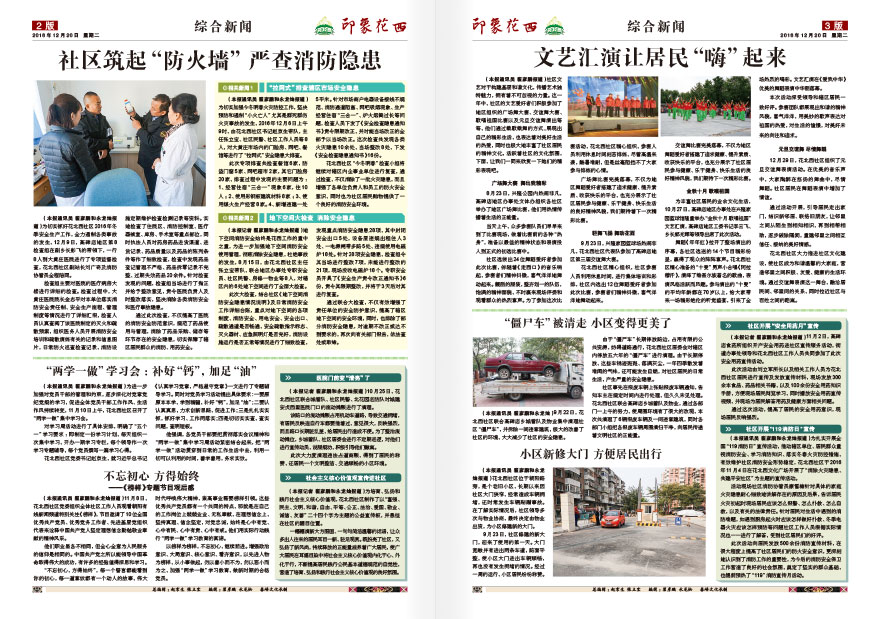 《印象花西》报纸排版设计