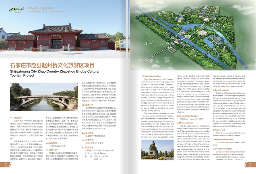 河北旅游招商项目年报设计案例