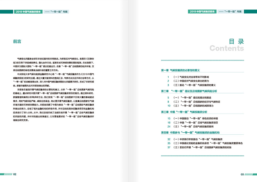2019中国气候融资报告年报设计案例