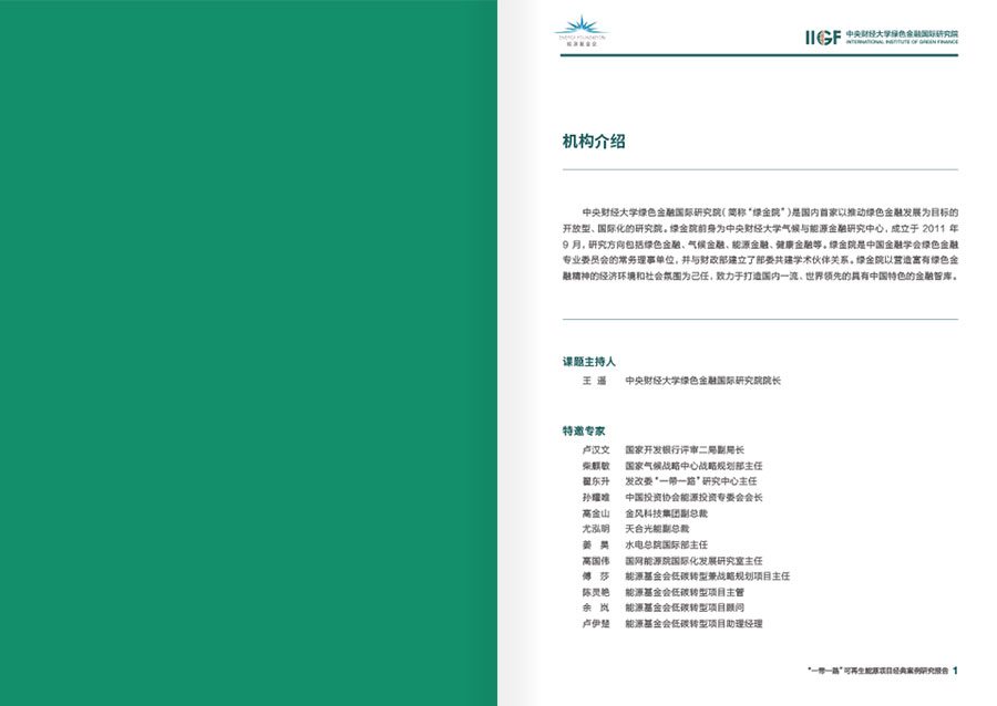 “—带一路”可再生能源项目经典案例年报设计案例